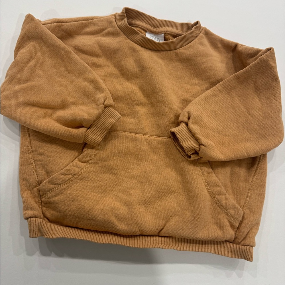Zara Baby Neutral Crewneck Sweatshirt Sweater Size 12-18 Months